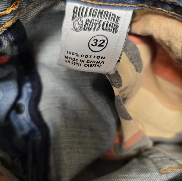 Men's Billionaire Boys Club Heart Mind Distressed Back Leather Buckle Rare Sz32 - Picture 16 of 17